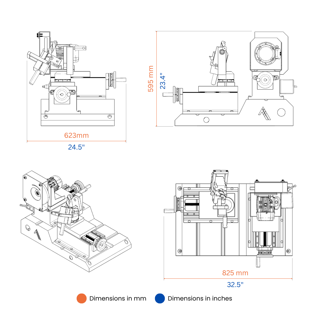 Drill Resharpening Machine Tabletop