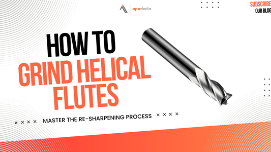 How to grind helical flutes on cutting tools?