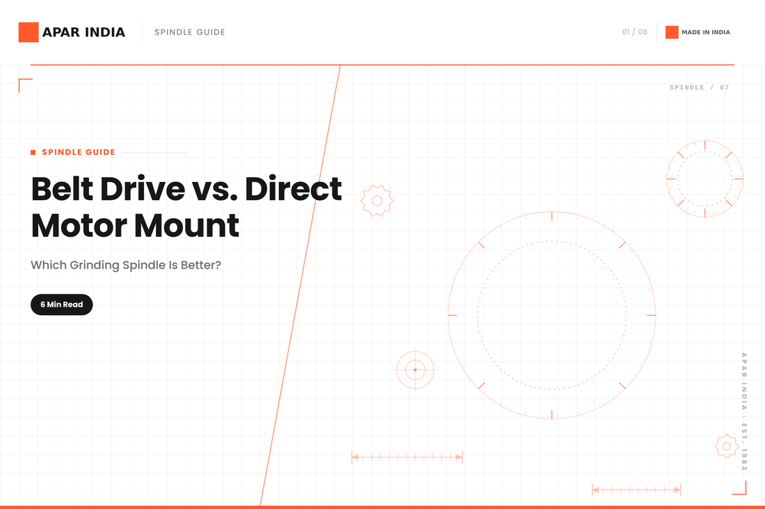 Belt Drive vs Direct Motor Mount – Which Grinding Spindle is Better
