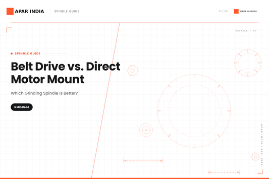 Belt Drive vs Direct Motor Mount – Which Grinding Spindle is Better